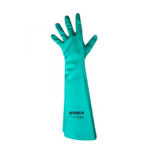 Guante Nitrilo Verde Power Largo 18″